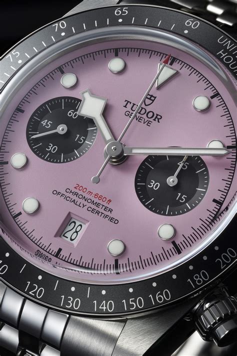 tudor chrono pink case